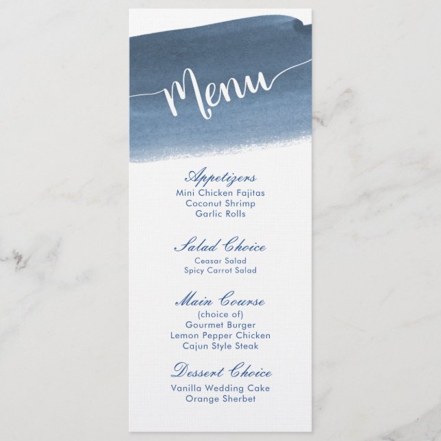 Lake Harbor Fog Wedding | Menu (Front)