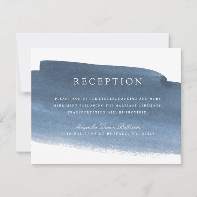Lake Harbor Fog | Wedding Reception Invitation (Front)