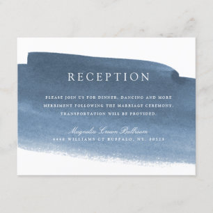 Lake Harbor Fog   Wedding Reception Invitation