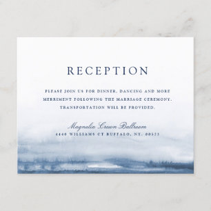Lake Harbor Wedding Reception Invitation