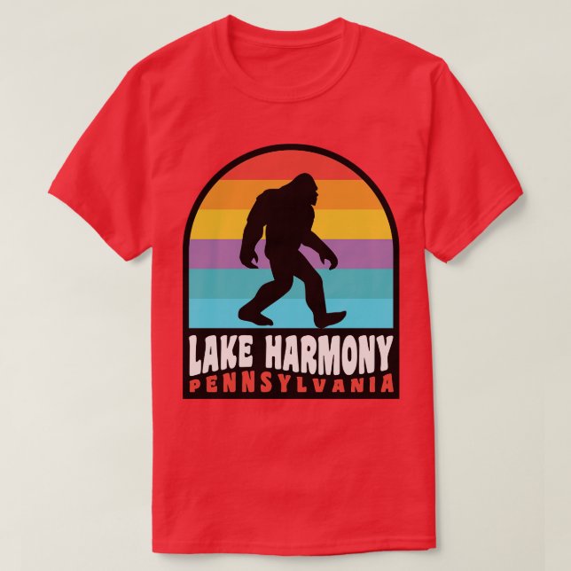 Lake Harmony Pennsylvania Poconos Vacation Retro S T-Shirt (Design Front)