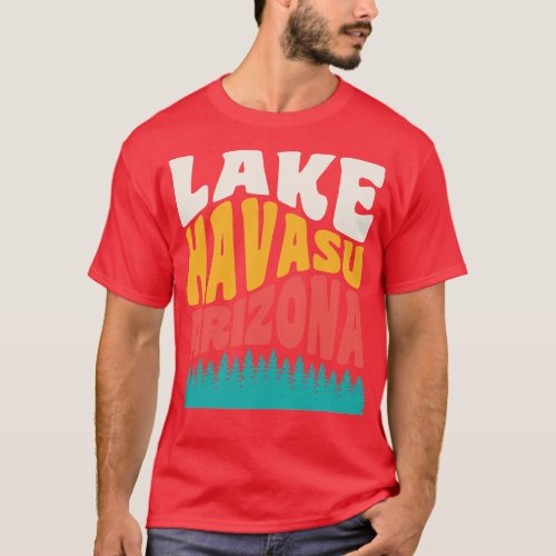 Lake Havasu Arizona Boating Retro Vintage Typograp T_Shirt
