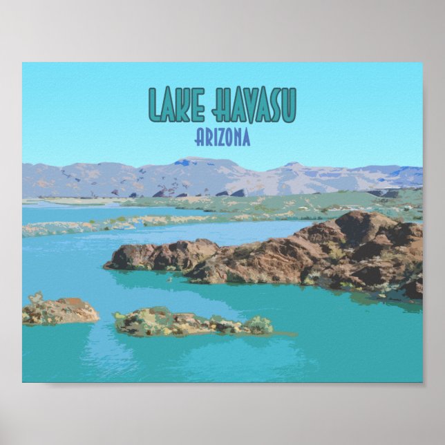 Lake Havasu Arizona Vintage Poster (Front)