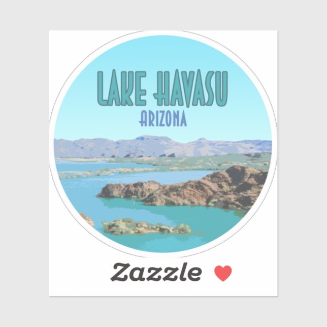Lake Havasu Arizona Vintage Sticker (Sheet)