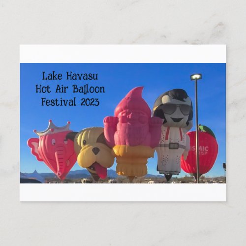 Lake Havasu Hot Air Balloon Festival 2023     Postcard