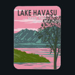 Lake Havasu State Park Travel Art Vintage Magnet<br><div class="desc">Lake Havasu State Park vector artwork design. Lake Havasu State Park is a state park located on Lake Havasu in Mohave County,  Arizona,  US.</div>