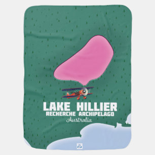 Lake Hillier Australian map. Baby Blanket
