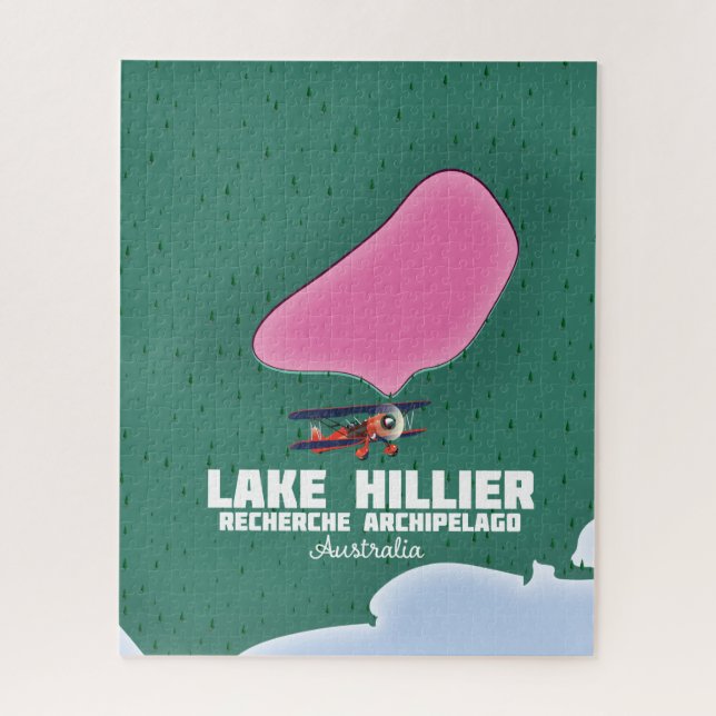 Lake Hillier Australian map. Jigsaw Puzzle (Vertical)