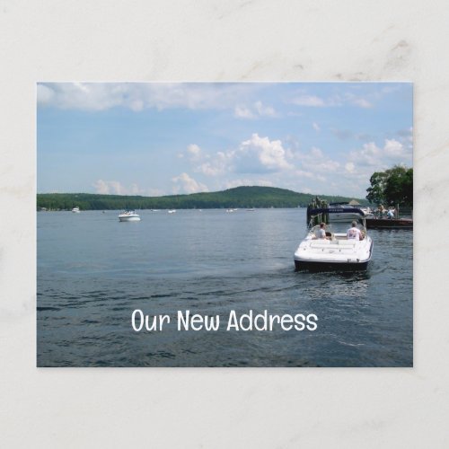 Lake Home New Address Postcards