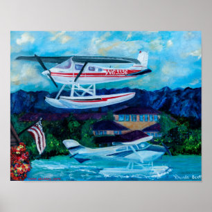 Lake Hood, Anchorage, Alaska Matte Poster