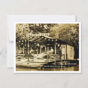 Lake Hopatcong NG House Boat River Styx 1910s Postcard