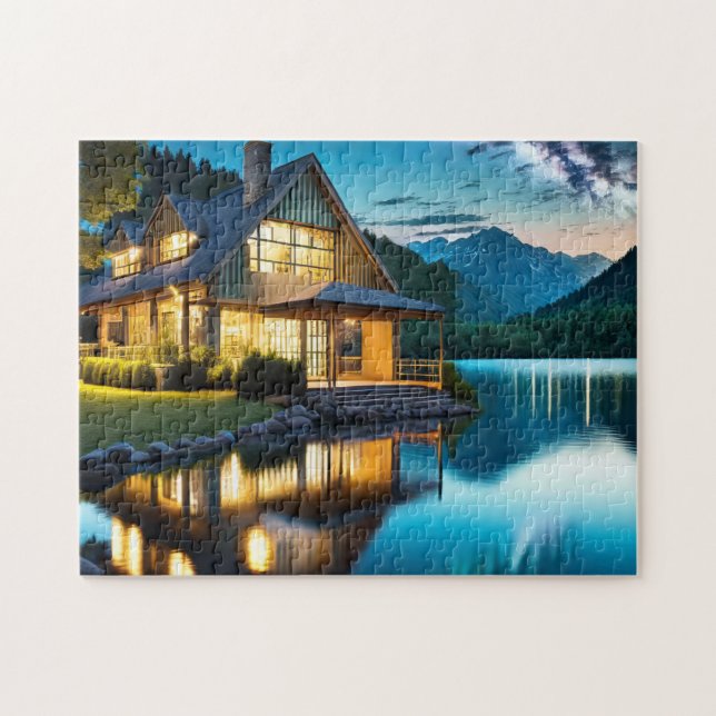 Lake House 2 The Daily Jigsaw puzzle Recent Jigsaw (Horizontal)