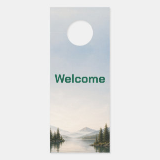 Lake House Airbnb Welcome Door Hanger Sign