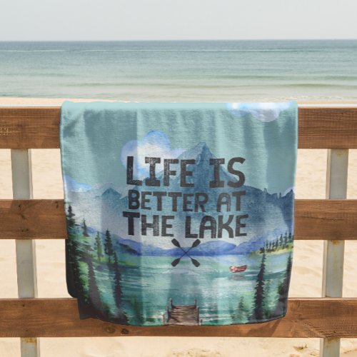 Lake House Beach Towel