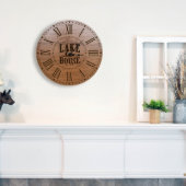 Lake House Black Engraved Duck Wall Clock (CherryLifestyle)