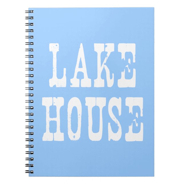 Lake House Blue Notebook (Front)