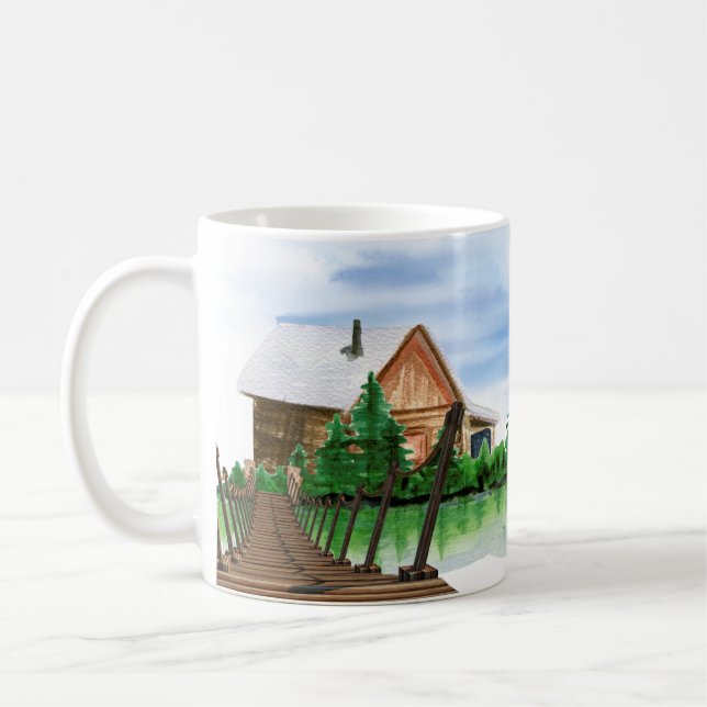 Lake house Cozy Mug (Left)