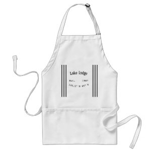 Lake house ets. Date year custom coordinates add n Adult Apron