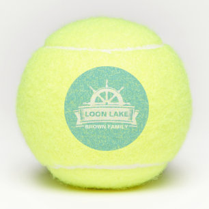 Lake House Family Name Tennis Balls