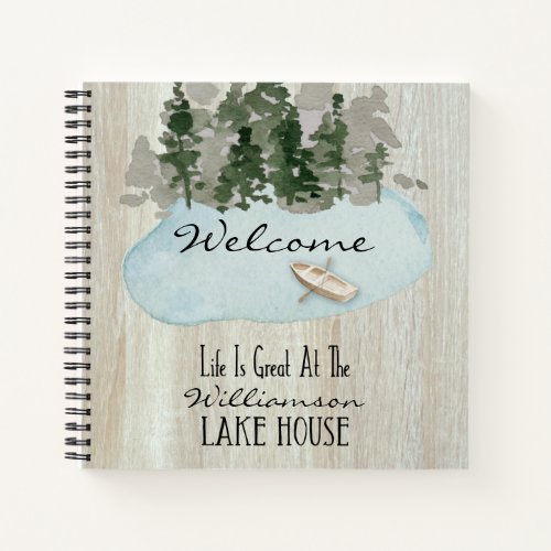 Lake House Guest Comments Vacation Rental Notebook
