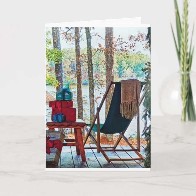 **LAKE HOUSE HOLIDAY GREETINGS** AT CHRISTMAS (Front)