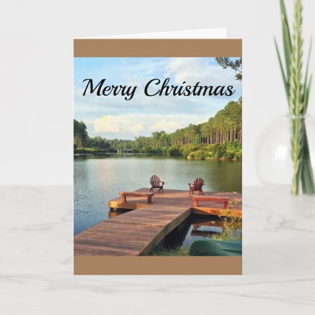 **LAKE HOUSE HOLIDAY GREETINGS** AT CHRISTMAS (Front)
