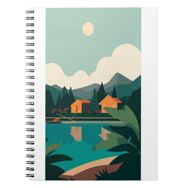 Lake House Landscape Notebook (Front)