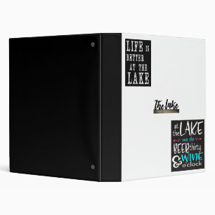 ***LAKE HOUSE LIVING*** 3 RING BINDER