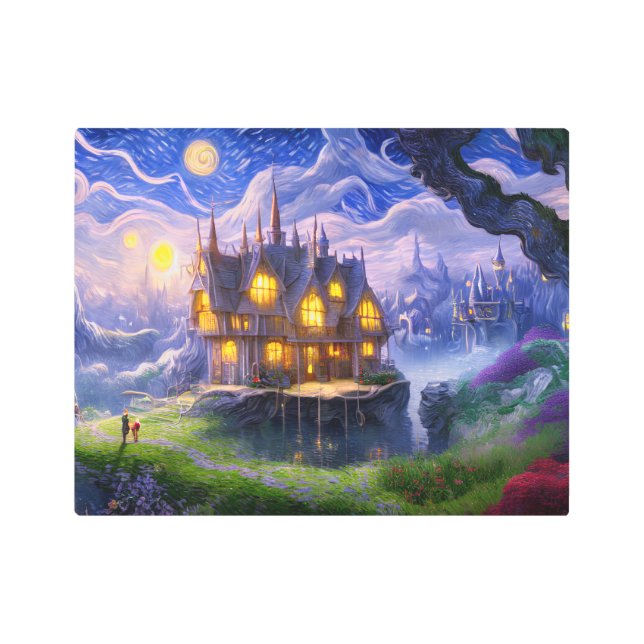 Lake House Metal Print (Front)