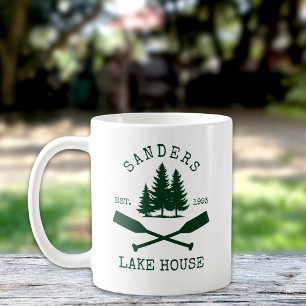 Lake House Nautical Rustic Boat oars Coffee Mug