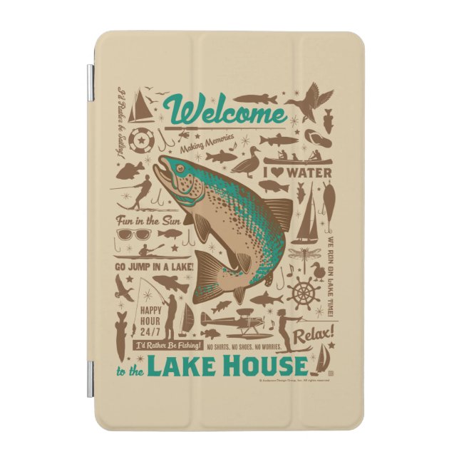 Lake House Pattern iPad Mini Cover (Front)