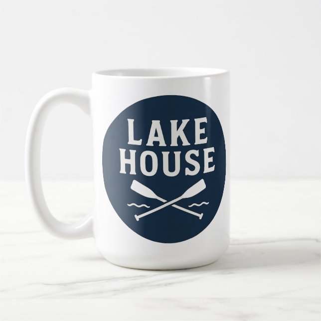 Lake House Personalized Coffee Mug (Left)