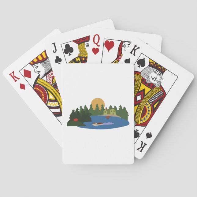 Lake House Poker Cards (Back)