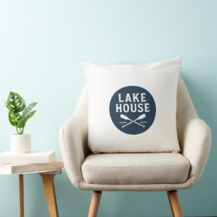 Lake House Throw Pillow