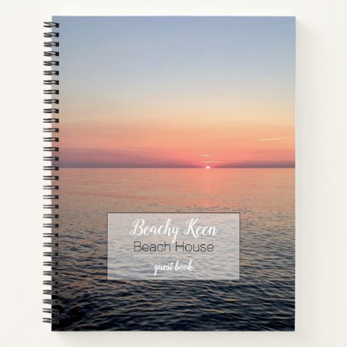 Lake House Vacation Rental Photo Cover Guest Book
