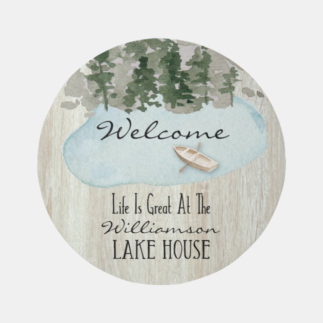 Lake House Vacation Rental Welcome Rug (Front)