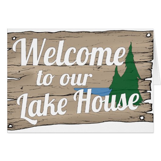 lake house welcome cards (Front Horizontal)