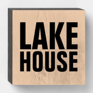 LAKE HOUSE WOOD SIGNS