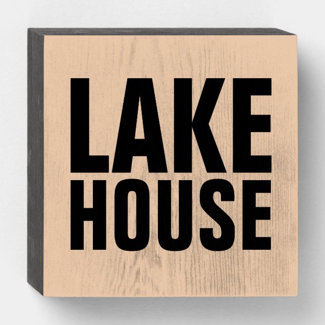 LAKE HOUSE WOOD SIGNS (Front Horizontal)
