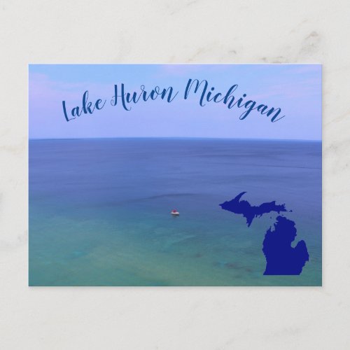 Lake Huron Michigan Postcard