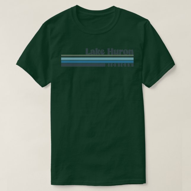 Lake Huron Michigan  T-Shirt (Design Front)