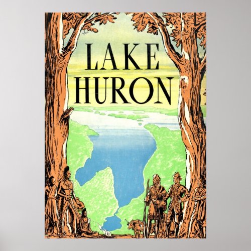 LAKE HURON POSTER