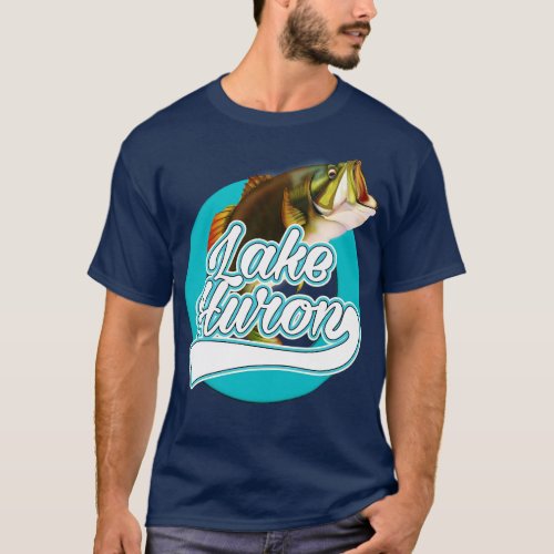 Lake Huron USA fishing T_Shirt