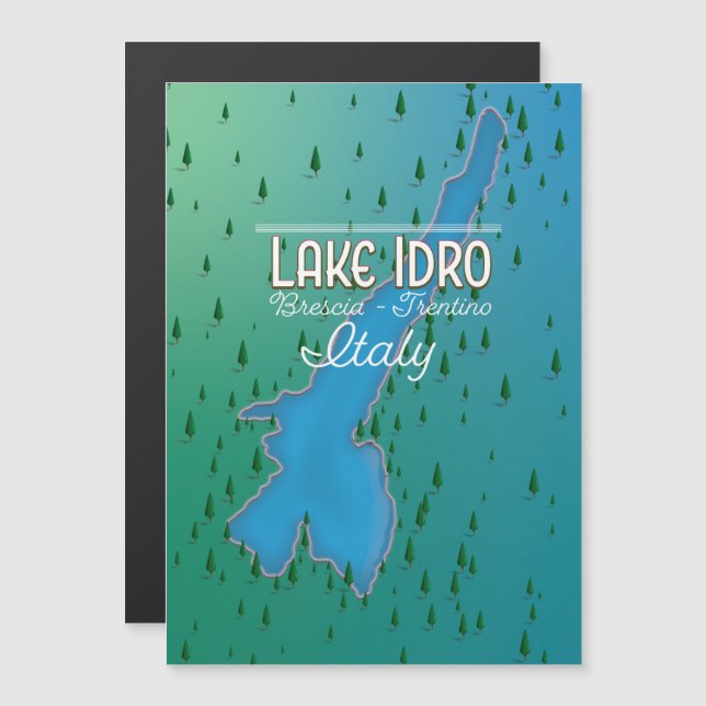 Lake Idro Italy travel poster (Front/Back)