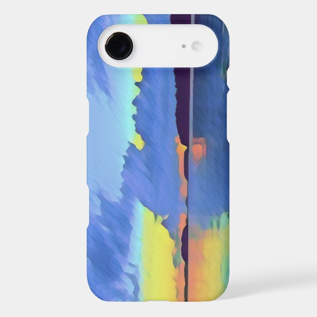 Lake in evening light iPhone case (Back)