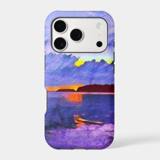 Lake in evening light iPhone 17 pro case