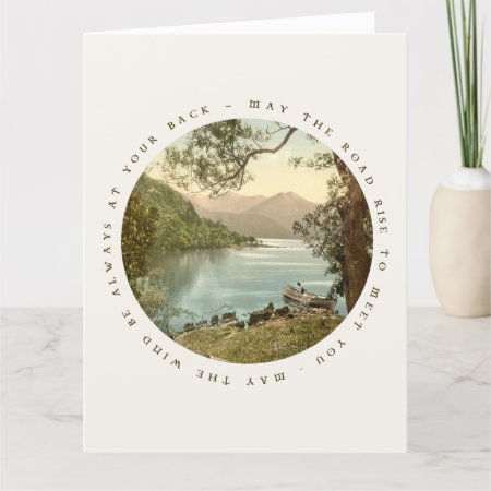 Lake In Kerry Ireland With Irish Blessing Card