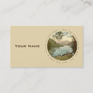 Lake in Kerry Ireland with Proverb Business Card