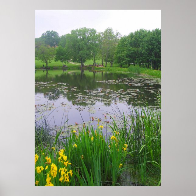 Lake in Lawrence, Kansas Poster (Front)