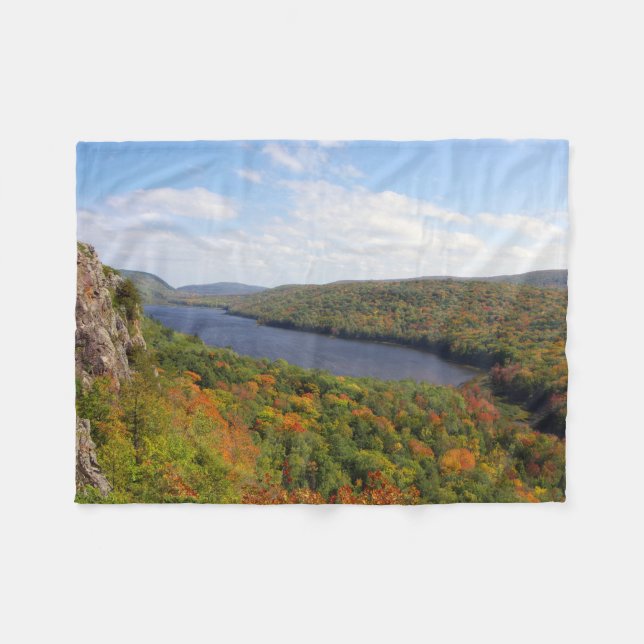 Lake in the Clouds fleece blanket (Front (Horizontal))